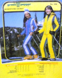 106 ZIPPY MS SKI JACKET GREEN PEPPER PATTERN 8-16